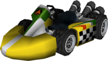 The model for Bowser Jr.'s Standard Kart M from Mario Kart Wii