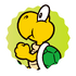 Sticker of Koopa Troopa from Mario Party Superstars