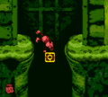 Diddy cartwheeling to the letter O in the Game Boy Color version