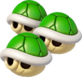Triple Green Shell, from Mario Kart 8