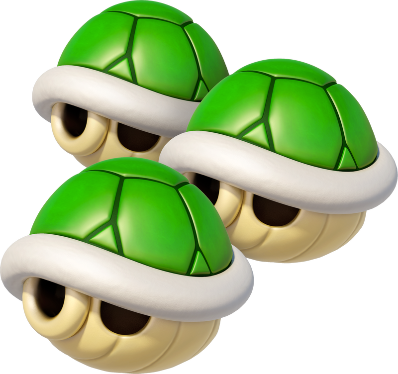 Triple Green Shells - Super Mario Wiki, the Mario encyclopedia