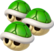 Triple Green Shells in Mario Kart 8