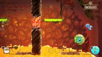 Boss fight with the core of the moon in Yoshi and the Mysterious Book