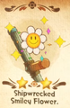 "Shipwrecked Smiley Flower." discovery from Snurfboard Habitat in Yoshi and the Mysterious Book