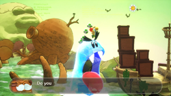 Screenshot of Nep-Enut Habitat from Yoshi and the Mysterious Book