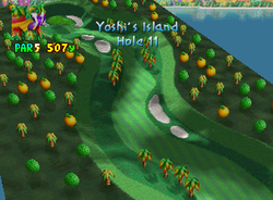 Hole 11 of Yoshi's Island from Mario Golf