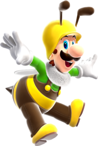 Bee Luigi Super Mario Galaxy.png