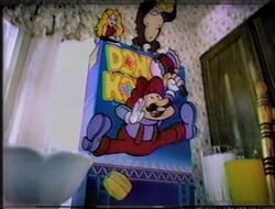 A screenshot from a commercial for Donkey Kong cereal.