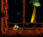 Boss level: Kaos Karnage The boss level, Kaos Karnage takes place in a small factory where the Kongs fight a green robot named KAOS.