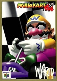 One of the Mario Kart 64 Collectible Trading Cards.