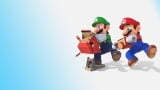 Mario and Luigi playing with Nintendo Labo