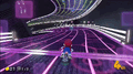 Mario performing a Spin Boost on a Spin Boost Pillar