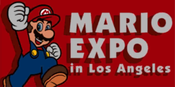 Banner for Mario Expo in Los Angeles sponsor in Mario Kart Tour
