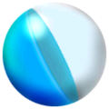 An empty blue capsule