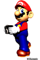 Artwork of Mario holding a camera