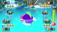 Boss minigame from Mario Party 10; Mega Cheep Chomp's Shell Shock.