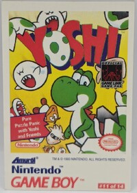 A Nintendo Game Boy Trading Card.