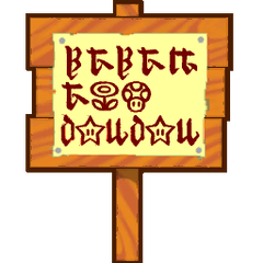 Sign - Super Mario Wiki, the Mario encyclopedia