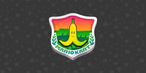 Banana Cup artwork from one of the results from the Personality quiz: Mario Kart World cups.