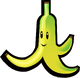 Banana item sticker for the Mario Strikers: Battle League trophy in the Trophy Creator application