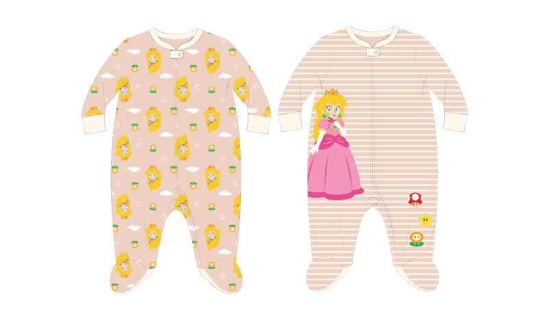 File:Princess Peach Footie Coverall Set.png