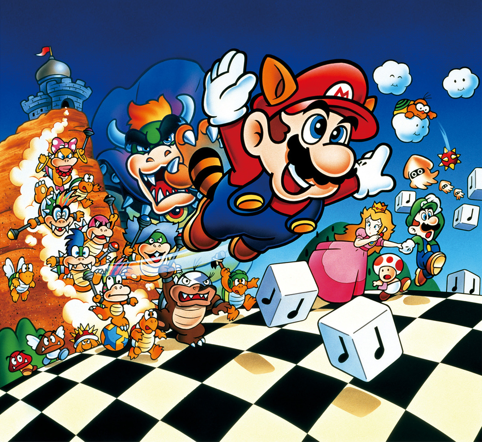 File:SMB3 NES - Group art.png - Super Mario Wiki, the Mario encyclopedia