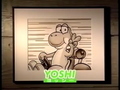 Photo of Yoshi in a Japanese promotional video for Super Mario Kart