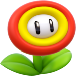 Artwork of a Fire Flower from Super Mario 3D World.