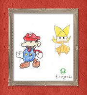 Mario and Olivia drawn by Kinopio-kun