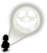 Artwork of Luigi using Flashlight Type-P from Luigi's Mansion 3