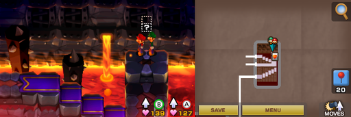 Location of the second hidden block in Bowser's Castle.