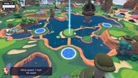 Hole 17 of Shelltop Sanctuary's Amateur layout from Mario Golf: Super Rush