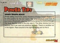 One of the Mario Kart 64 Collectible Trading Cards.