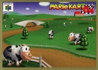 One of the Mario Kart 64 Collectible Trading Cards.