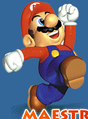 Artwork of Mario jumping