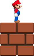 Artwork of Mini Mario in New Super Mario Bros. Wii