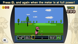 Screenshot of NES Remix 2 showing a sighting of Luigi