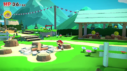 Thumbnail for "Toad's BBQ Foodeatery" from Paper Mario: The Origami King used for Nintendo Music