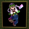 Picture of Luigi from an opinion poll on ghost hauntings from Luigi's Mansion 2 HD for the Nintendo Switch