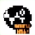 Chain Chomp icon in Super Mario Maker 2 (Super Mario Bros. 3 style)