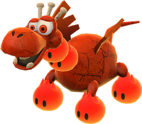 In-game model of Czar Dragon from the Nintendo Switch version of Super Mario RPG