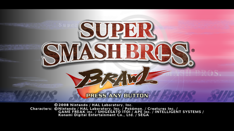 File:Super Smash Bros. Brawl Title Screen.png