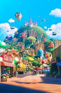 Background for The Super Mario Bros. Movie poster.
