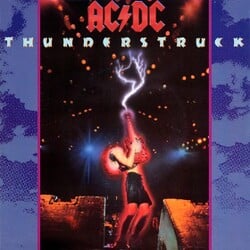 Cover of the single "Thunderstruck"