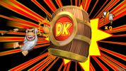 Cranky Kong hitting the Slot Machine Barrel