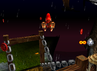 A set of red Banana Coins in Creepy Castle.