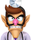 Sprite of Dr. Waluigi from Dr. Mario World