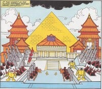 Fortress Tatanga in the Game Boy comic Team Play