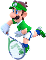 Luigi in Mario Tennis Aces.