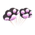 Black Toe-Bean Balloons